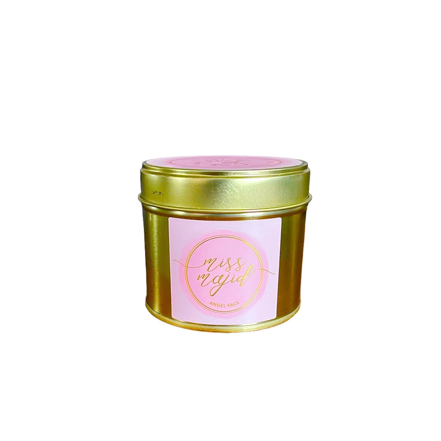 Angel Face candle in tin