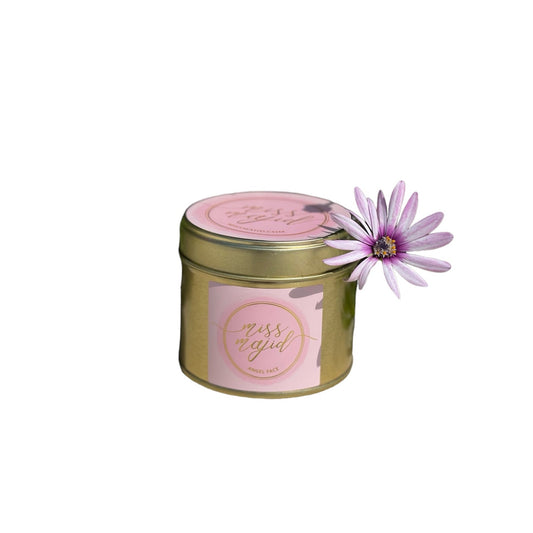 Angel Face candle in tin
