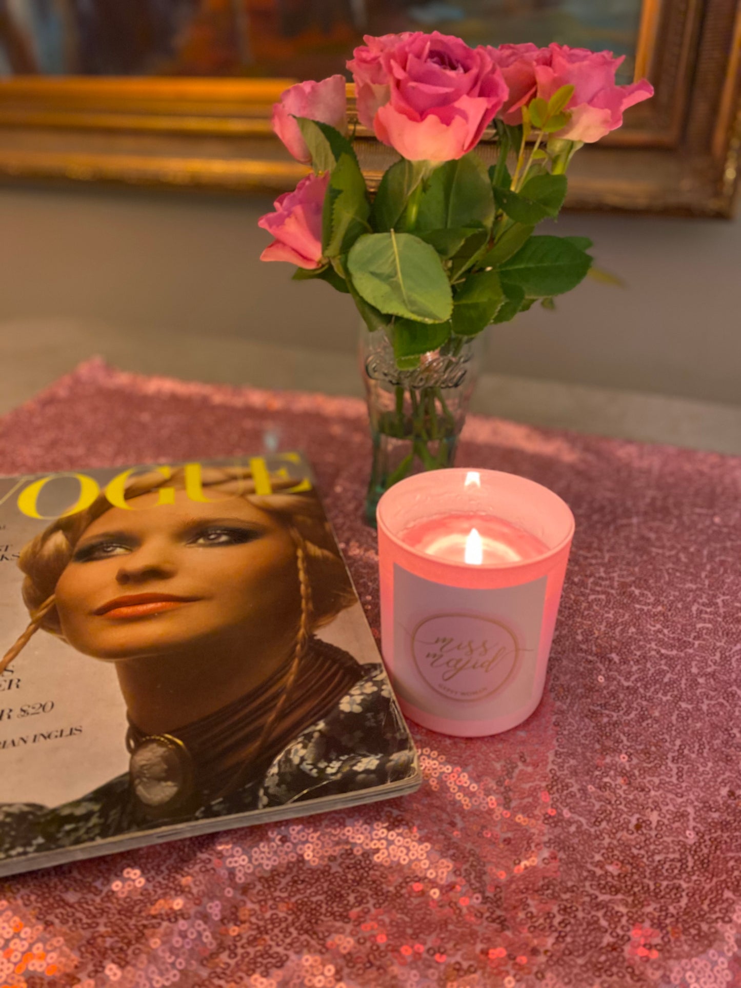 China Girl glass candles