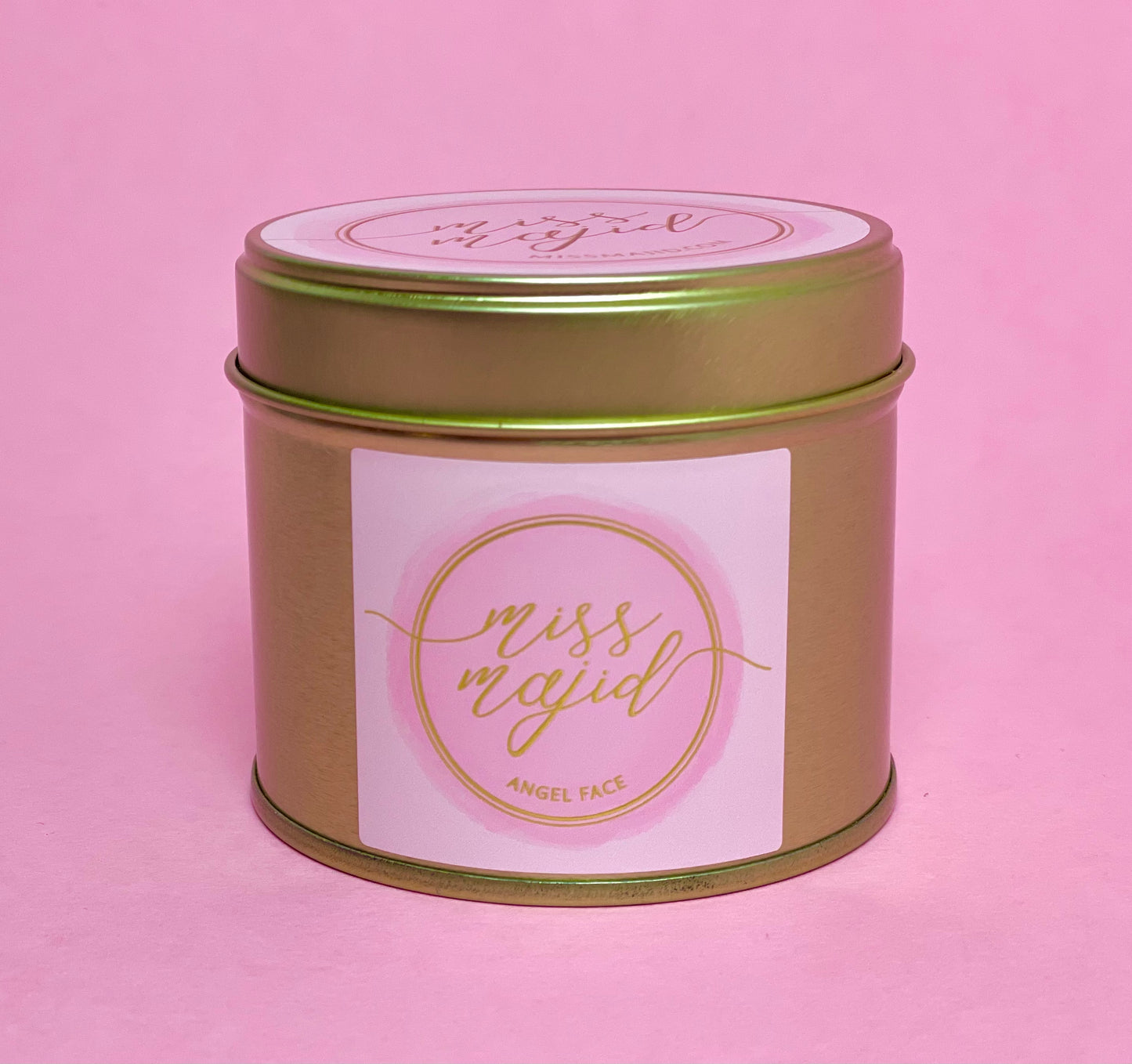 Angel Face candle in tin
